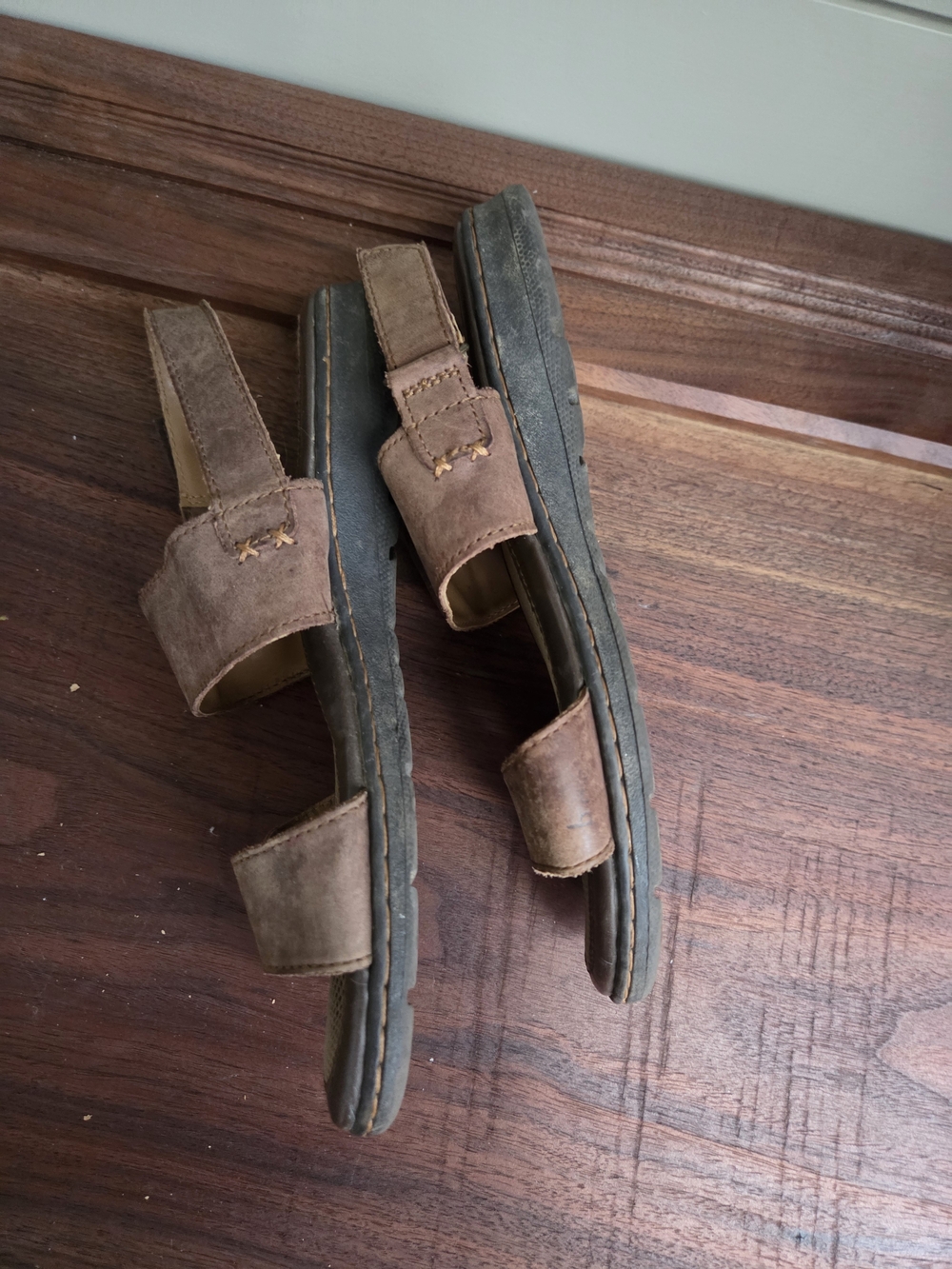b.o.c. Brown Suede Strap Sandals - Picture 3 of 6